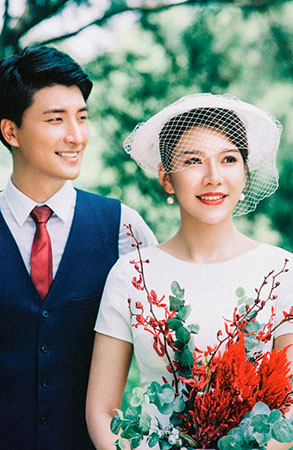 唯美森系／东湖公园婚纱照                      