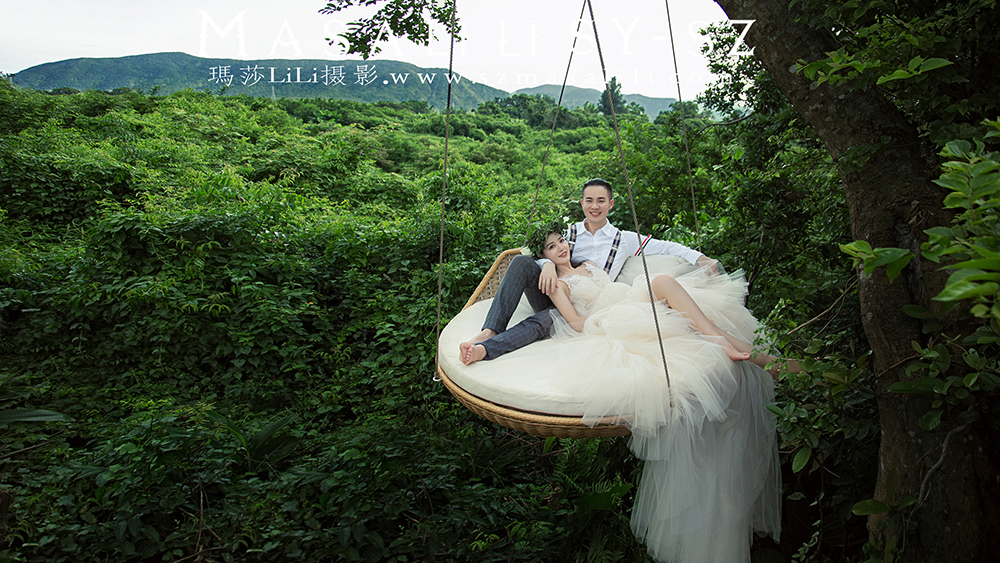 杨先生&小玉夫妇幸福浪漫网红秋千婚纱照                        深圳婚纱摄影玛莎莉莉摄影出品