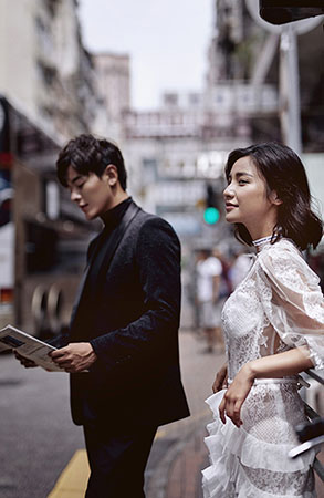 香港旅拍婚纱照尖沙咀街景.    深圳婚纱摄影玛莎莉莉摄影