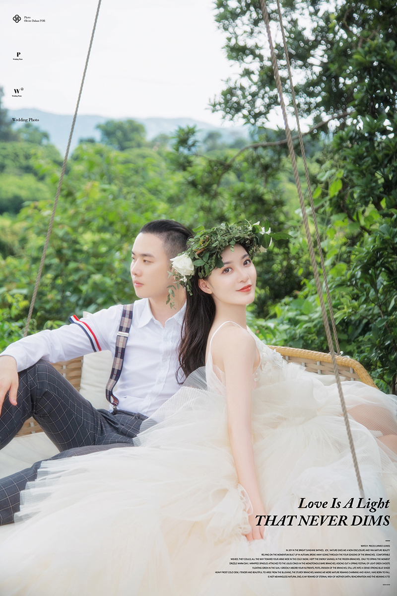 杨先生&小玉夫妇幸福浪漫网红秋千婚纱照                        深圳婚纱摄影玛莎莉莉摄影出品