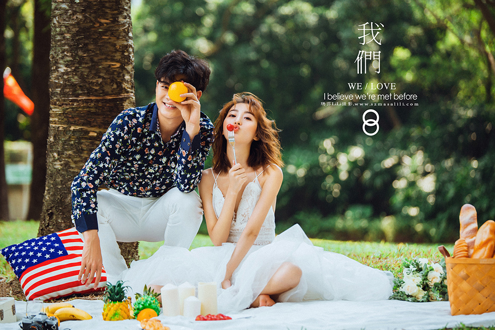 陈先生&刘小姐夫妇小清新森系婚纱照        深圳婚纱摄影工作室玛莎莉莉出品