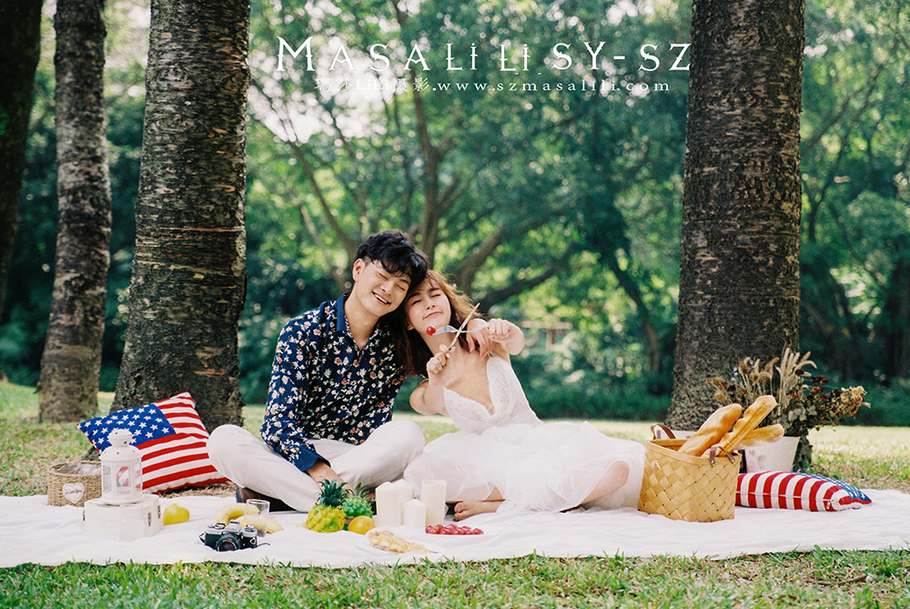 陈先生&刘小姐夫妇小清新森系婚纱照        深圳婚纱摄影工作室玛莎莉莉出品