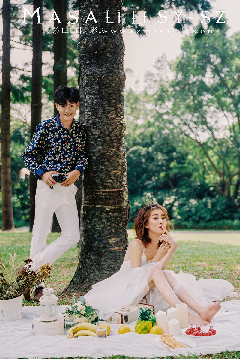 陈先生&刘小姐夫妇小清新森系婚纱照        深圳婚纱摄影工作室玛莎莉莉出品