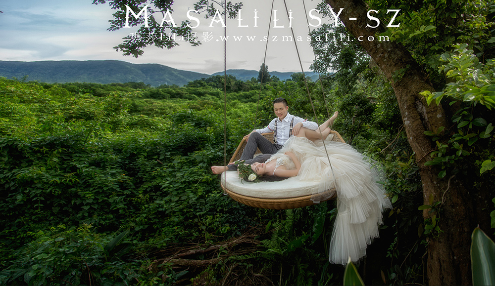 杨先生&小玉夫妇幸福浪漫网红秋千婚纱照                        深圳婚纱摄影玛莎莉莉摄影出品