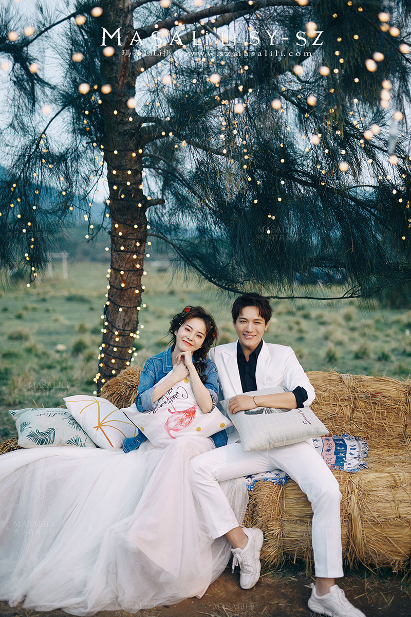 唐先生&江小姐夫妇深圳最美海岸线青青牧场旅拍婚纱照                           瑪莎LiLi出品