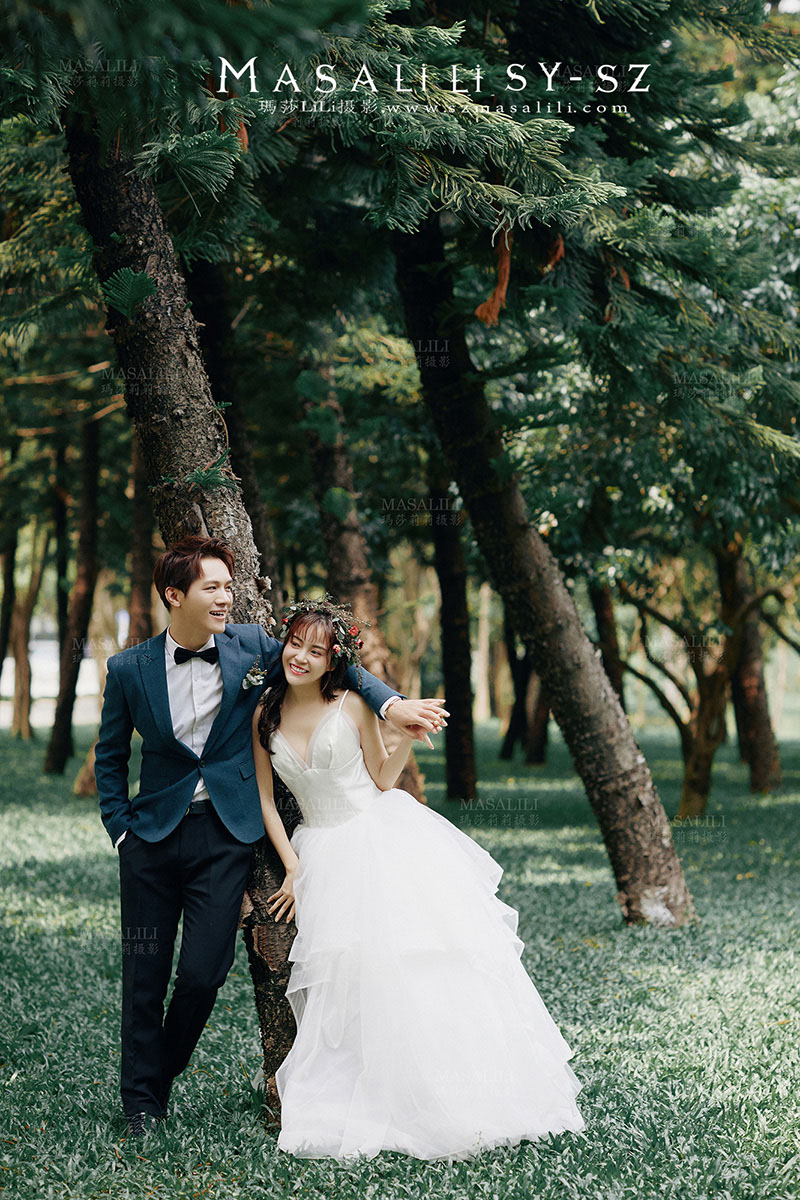 唐先生&江小姐夫妇小清新唯美森系婚纱照                           旅游婚纱摄影瑪莎LiLi出品