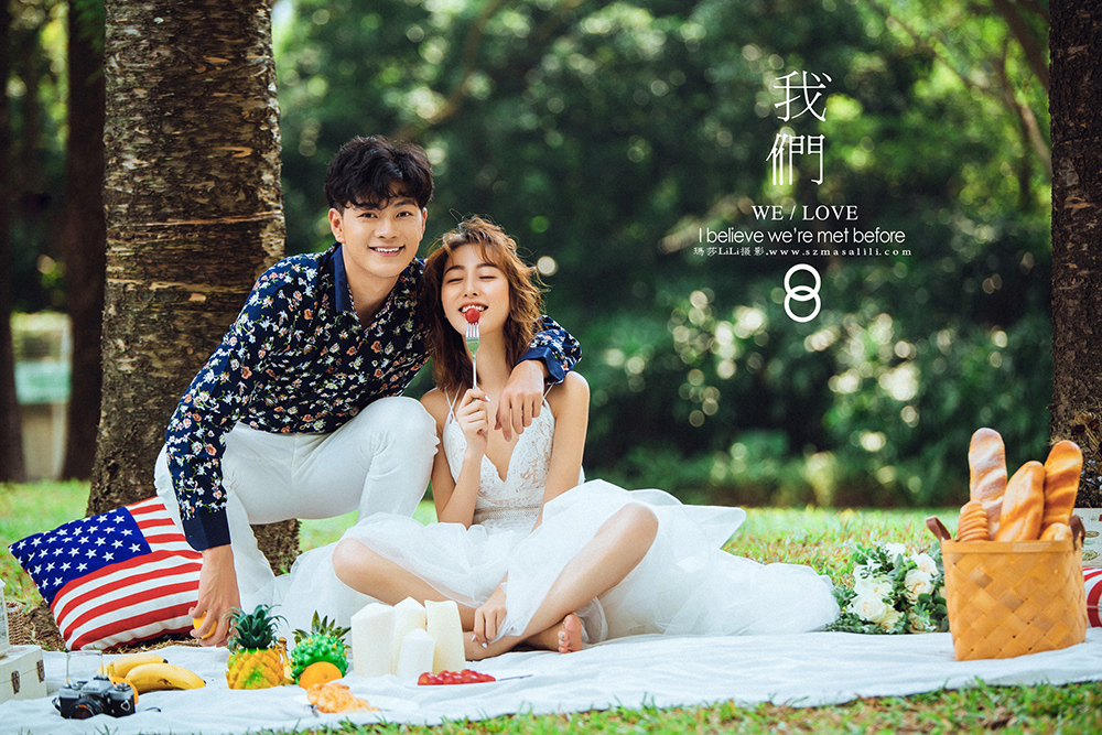 陈先生&刘小姐夫妇小清新森系婚纱照        深圳婚纱摄影工作室玛莎莉莉出品