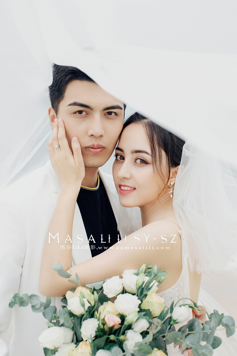 买先生夫妇青青牧场旅拍小清新婚纱照                      深圳婚纱摄影工作室玛莎莉莉出品 