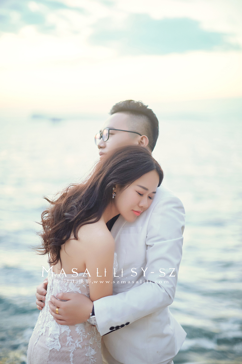 刘先生&刘小姐夫妇浪漫婚纱照欧式城堡建筑海景婚纱照深圳婚纱摄影玛莎lili出品