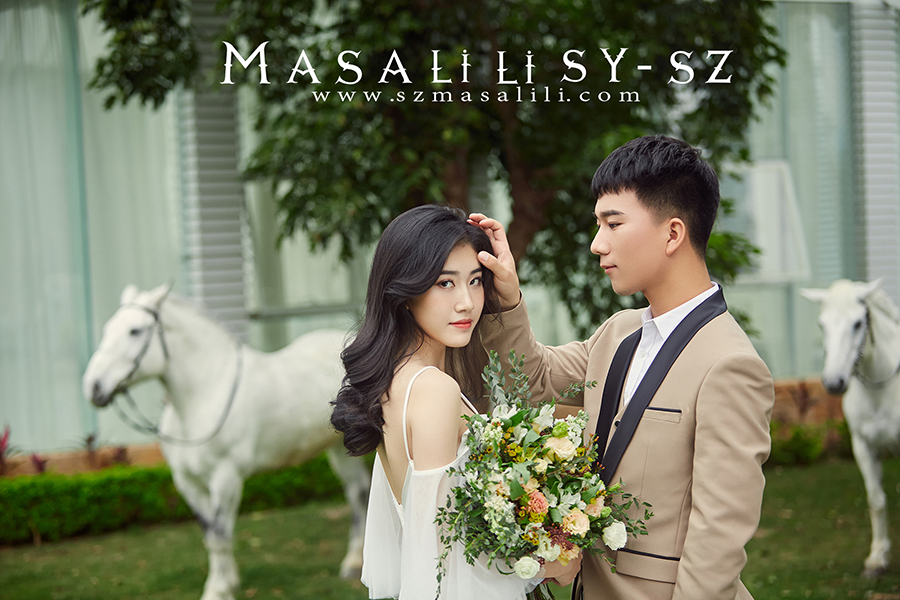 何先生&黄小姐夫妇幸福婚纱照旅拍马场森系婚纱照深圳婚纱摄影瑪莎lili出品