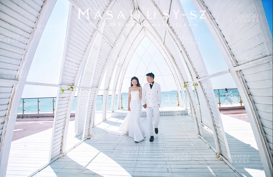 谢先生&陈小姐夫妇幸福浪漫小清新婚纱照                                    深圳婚纱摄影工作室瑪莎LiLi出品                    