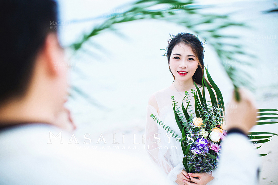 陈先生&费小姐夫妇浪漫海景婚纱照                                          深圳婚纱摄影工作室玛莎莉莉出品
