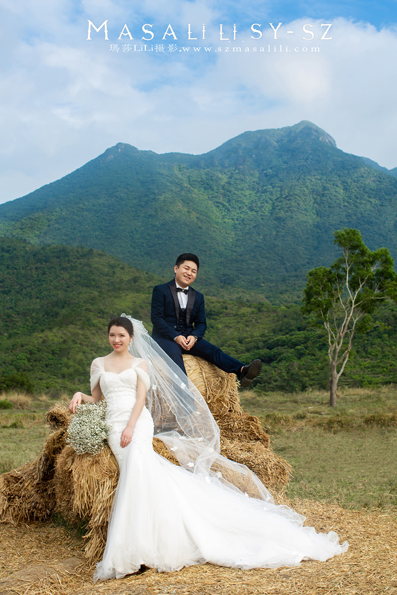 张先生&刘小姐夫妇浪漫婚纱照旅拍青青牧场婚纱照深圳婚纱摄影工作室瑪莎lili出品