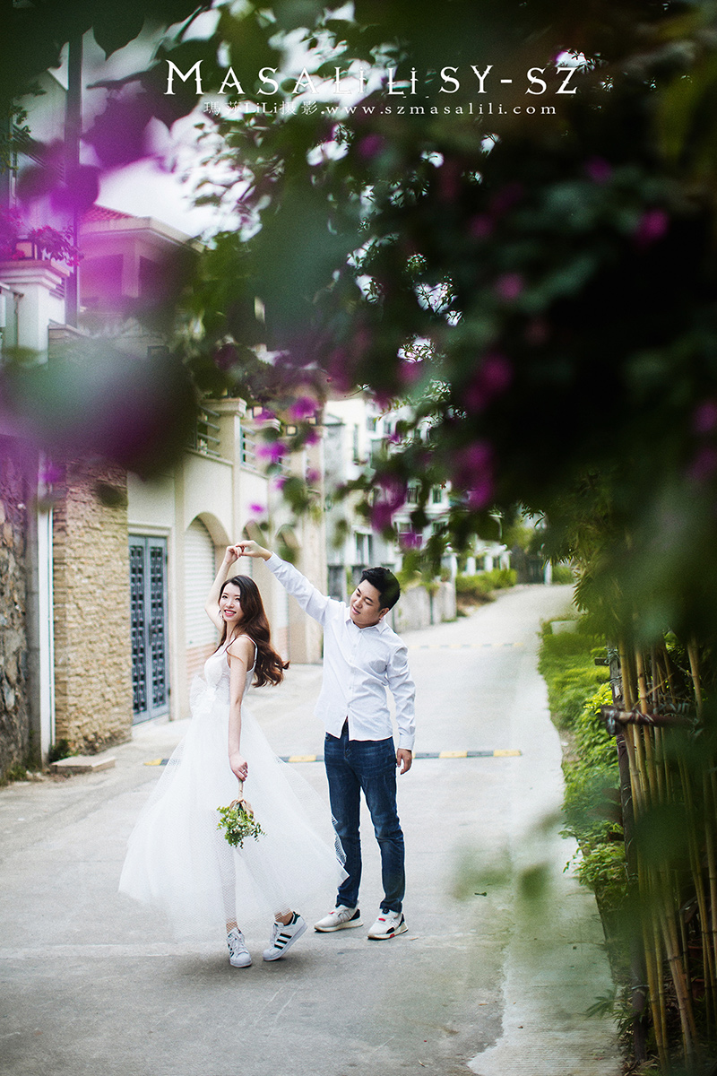 张先生&刘小姐夫妇浪漫婚纱照清新旅拍风婚纱照深圳婚纱摄影玛莎莉莉出品