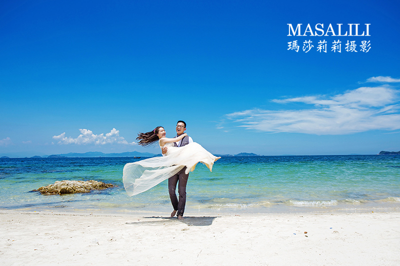 侯先生&董小姐海角七号线路                                                                                                                                                                                               鱼美人海滩夕阳婚纱照