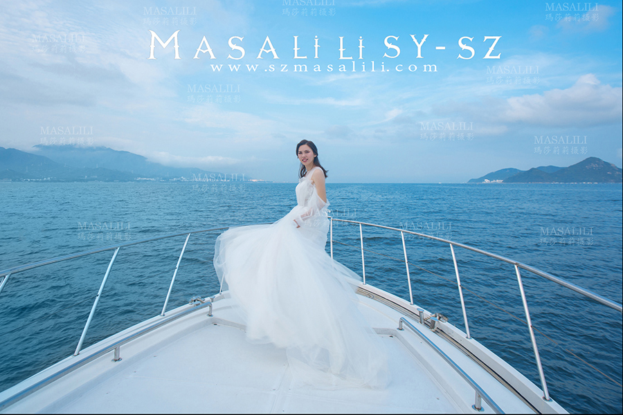 朱小姐夫妇／唯美大气花田游艇婚纱照                          旅游婚纱摄影瑪莎LiLi出品