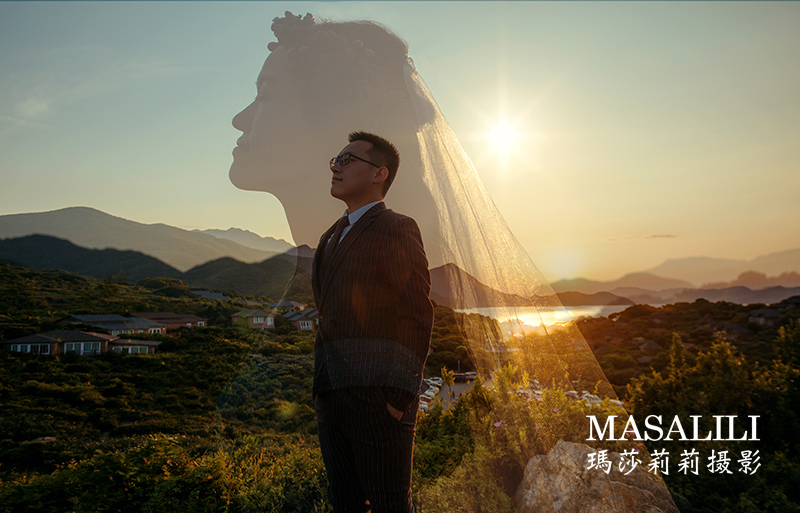 侯先生&董小姐海角七号线路                                                                                                                                                                                               鱼美人海滩夕阳婚纱照