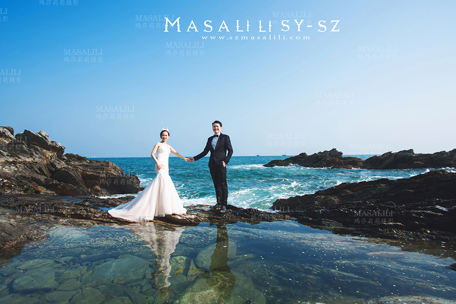 王先生&陆小姐夫妇幸福浪漫婚纱照                      旅拍海景婚纱照深圳最美海岛婚纱照旅游婚纱摄影瑪莎莉莉出品