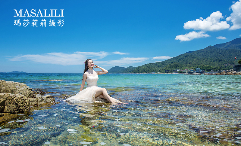 侯先生&董小姐海角七号线路                                                                                                                                                                                               鱼美人海滩夕阳婚纱照