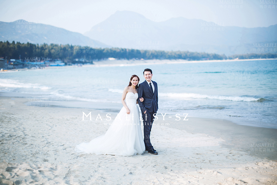 王先生&陆小姐夫妇幸福浪漫婚纱照                      旅拍海景婚纱照深圳最美海岛婚纱照旅游婚纱摄影瑪莎莉莉出品