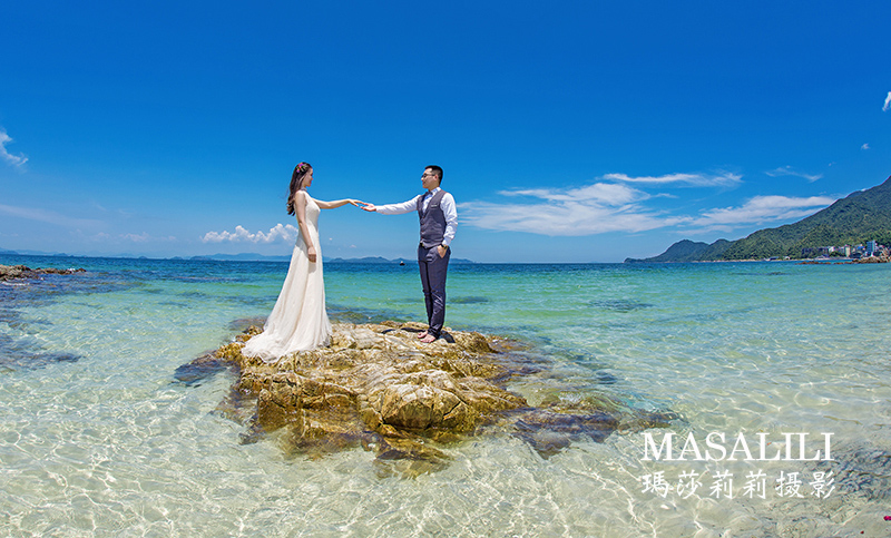侯先生&董小姐海角七号线路                                                                                                                                                                                               鱼美人海滩夕阳婚纱照