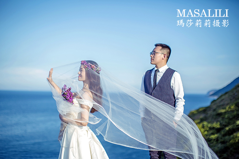 侯先生&董小姐海角七号线路                                                                                                                                                                                               鱼美人海滩夕阳婚纱照