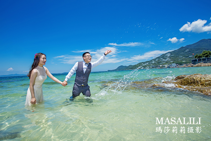 侯先生&董小姐海角七号线路                                                                                                                                                                                               鱼美人海滩夕阳婚纱照