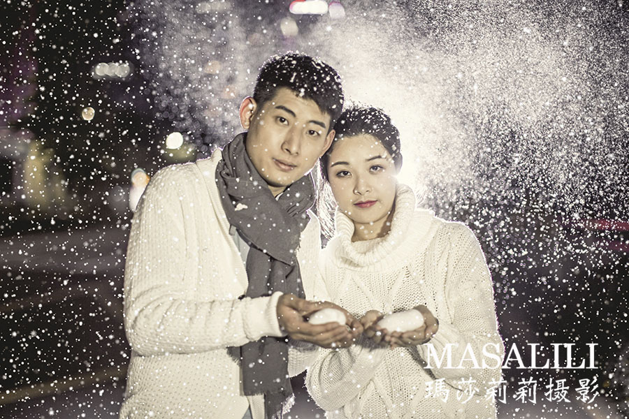 曾先生夫妇&幸福情侣照创意雪景大片