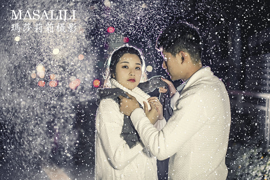 曾先生夫妇&幸福情侣照创意雪景大片