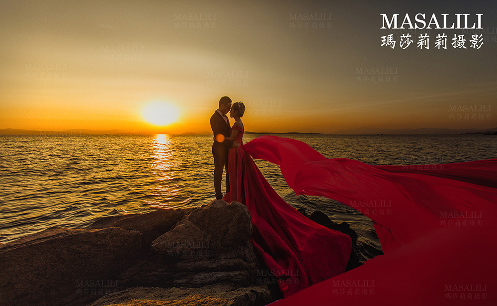 罗先生&李小姐夫妇幸福浪漫婚纱照深圳最美芦苇婚纱照