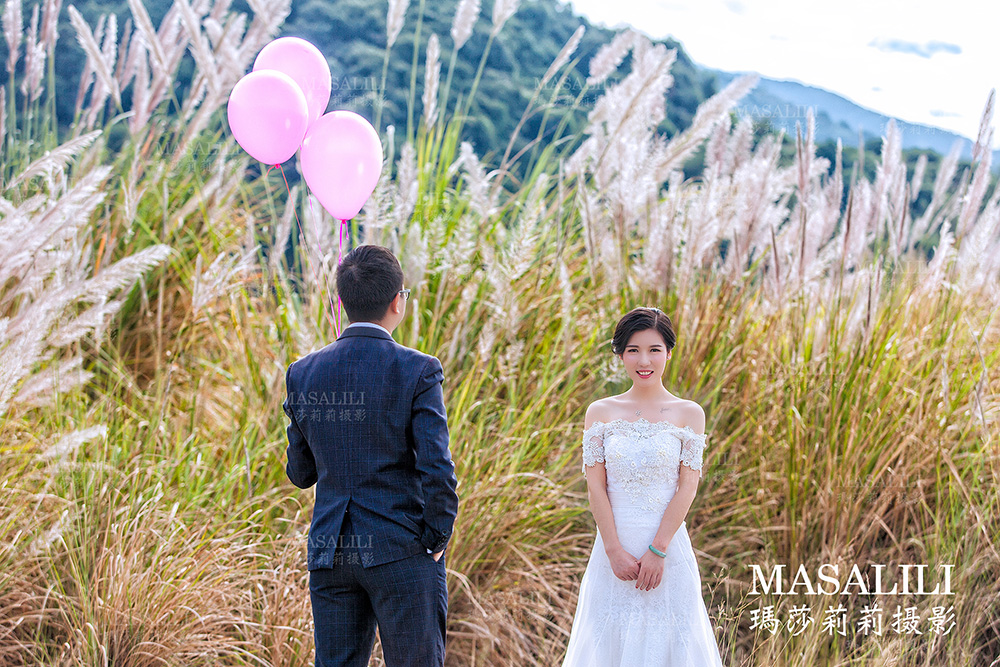 罗先生&李小姐夫妇幸福浪漫婚纱照深圳最美芦苇婚纱照