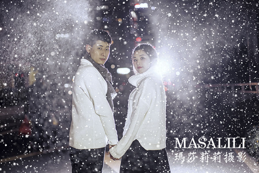 曾先生夫妇&幸福情侣照创意雪景大片
