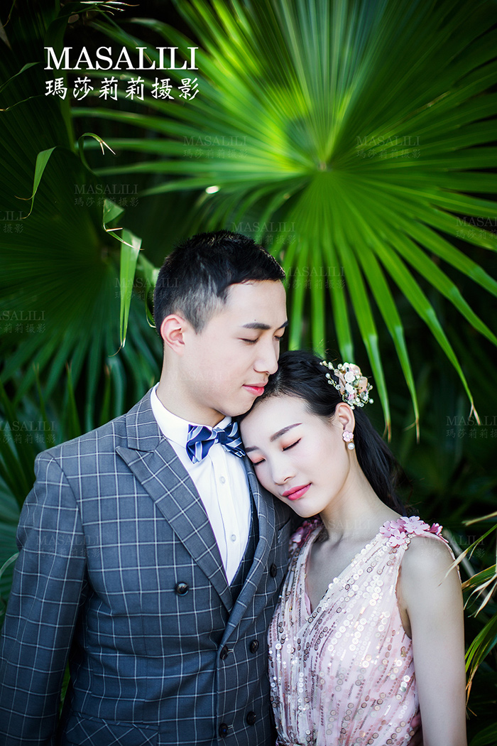 徐刚&王芳幸福婚纱照/海角七号线路夕阳婚纱照