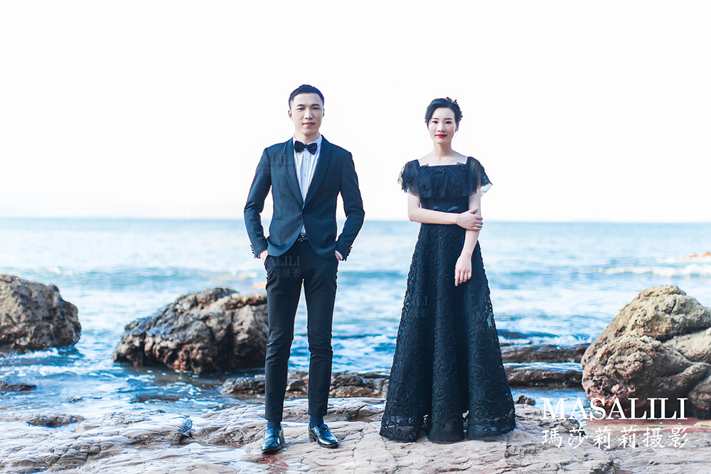 徐刚&王芳幸福婚纱照/海角七号线路夕阳婚纱照