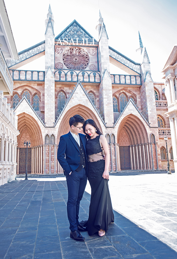 李先生&许小姐夫妇深圳杨梅坑海景j欧洲小镇婚纱照分享