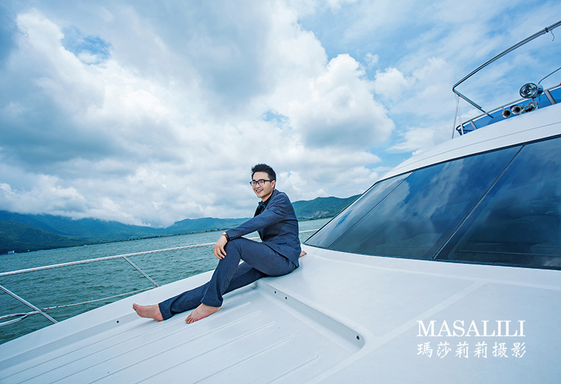 牛先生&王小姐出海游艇婚纱照                                                                                                                                               深圳婚纱摄影纱照