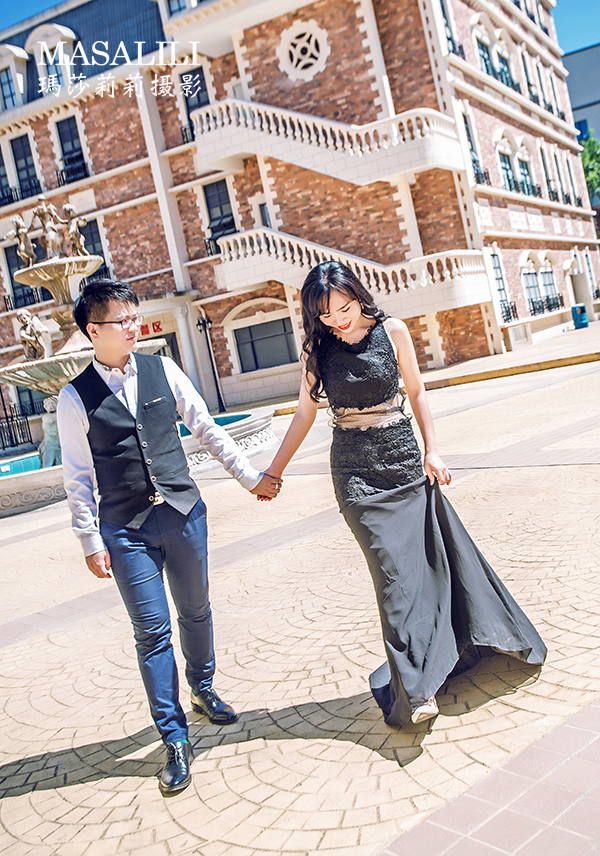李先生&许小姐夫妇深圳杨梅坑海景j欧洲小镇婚纱照分享