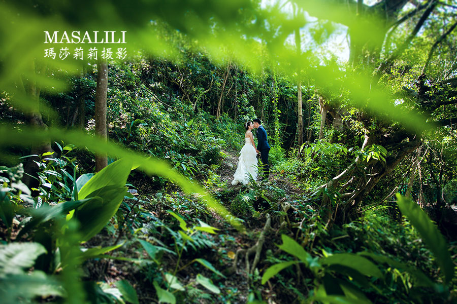 刘先生 &刘小姐夫妇 鱼美人海滩婚纱照天涯海角系列