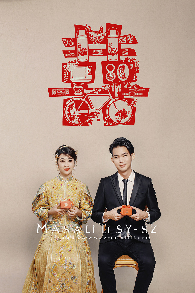吴小姐夫妇 幸福浪漫婚纱照文艺古装婚纱照                                                                                                     ／牧马庄园 唯漫视觉西冲海滩婚纱照深圳婚纱摄影工作室