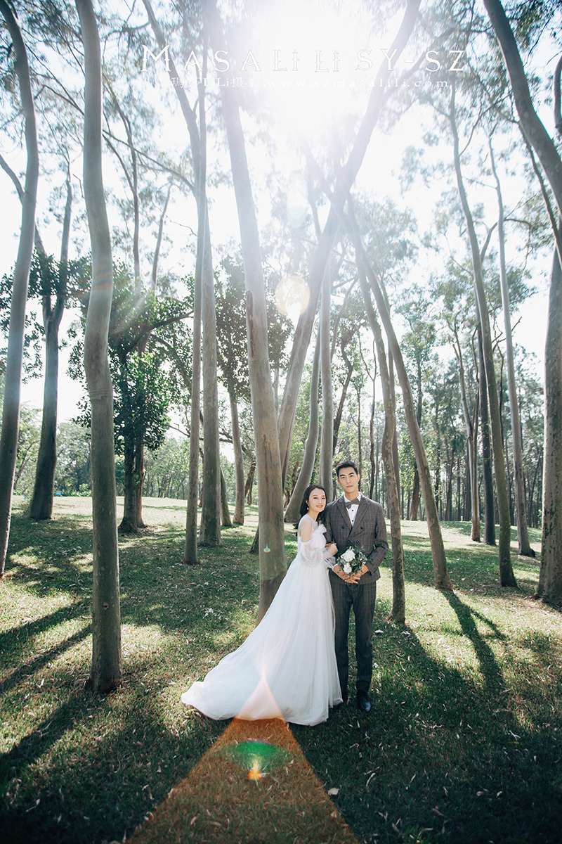 林小姐夫妇唯美森系婚纱照