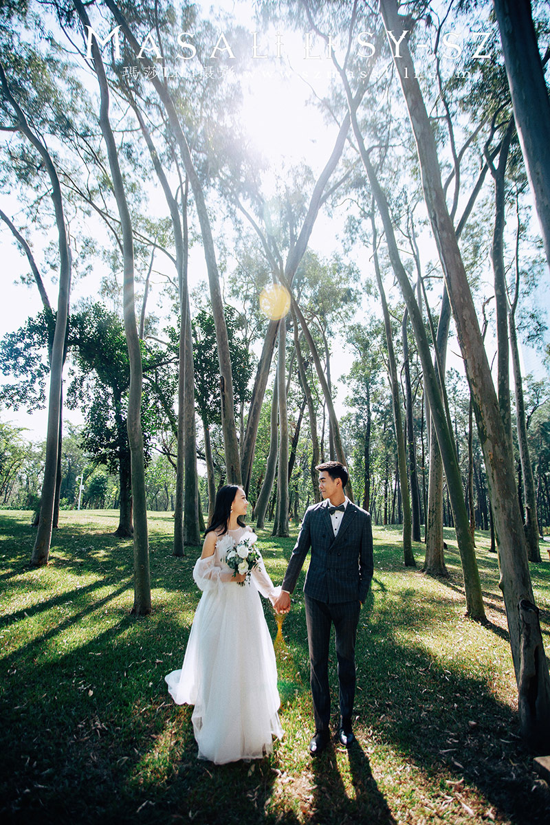 林小姐夫妇唯美森系婚纱照