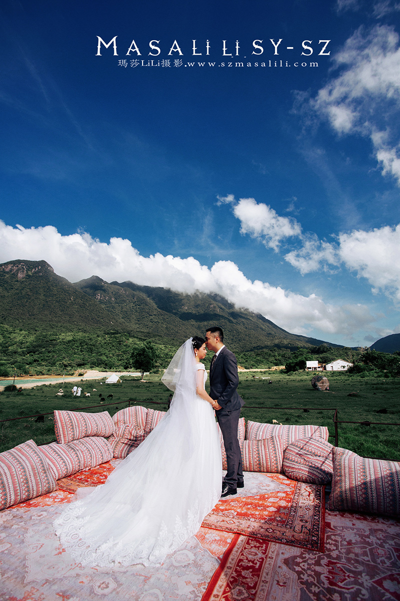 刘小姐夫妇青青牧场旅拍婚纱照