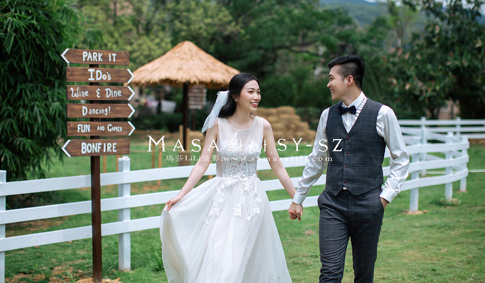 林先生&李小姐夫妇深圳牧场羊驼北欧教堂婚纱照