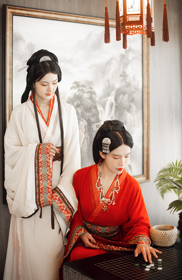 汉服闺蜜照                        深圳古风汉服闺蜜写真