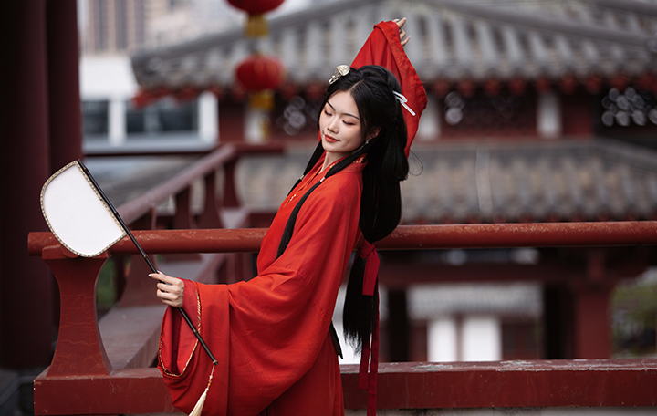 姗姗战国袍                              深圳汉服写真旅拍