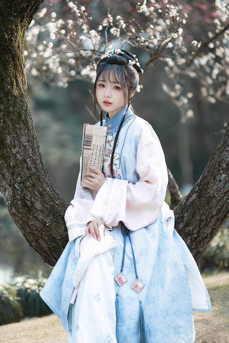 杨小姐梅园                         外景汉服写真