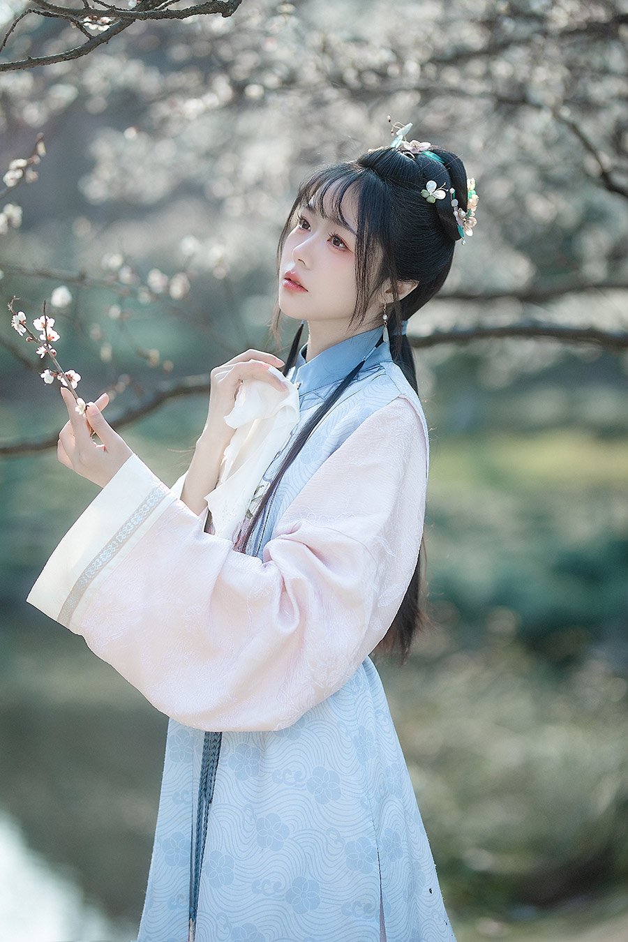杨小姐梅园                         外景汉服写真